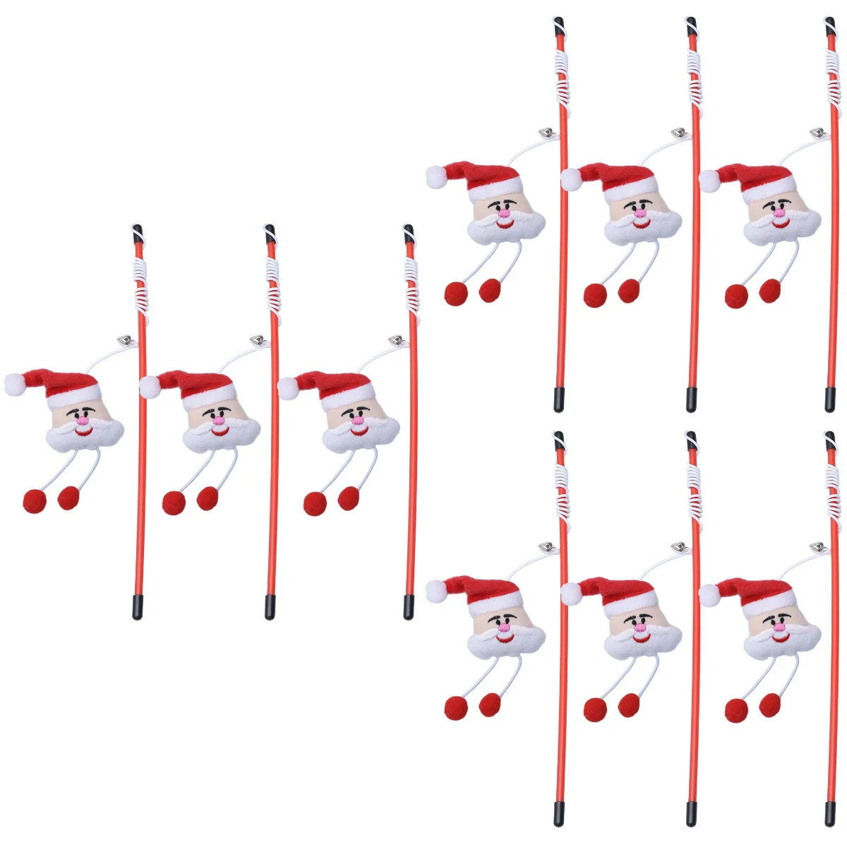 

3x Cat Catcher Cat Charmer Cat Teaser Wand Cat Teasing Stick Kitten Wand Cat Teaser Plush Puppy Pet Supplies