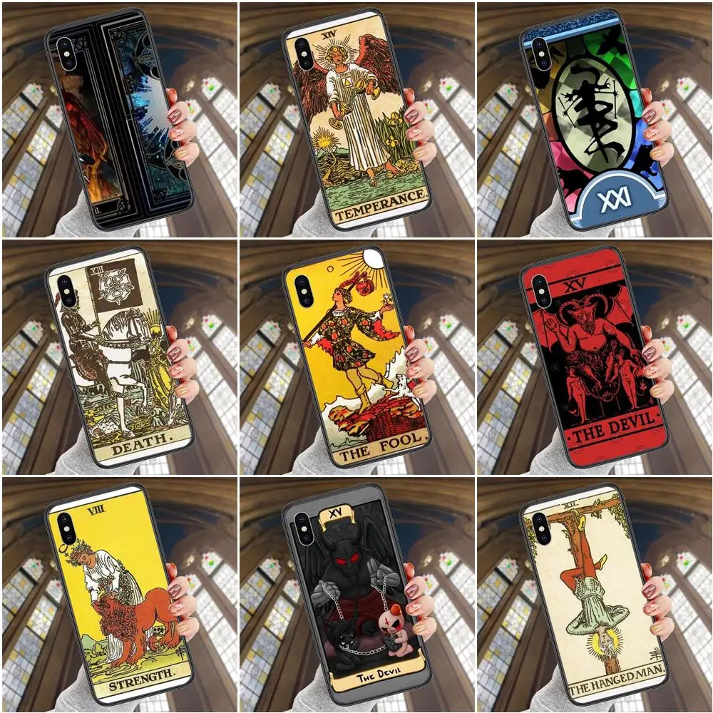 Фото Для Xiaomi Mi A1 A2 A3 CC9 CC9e 5X 6 6X 8 9 9T Lite Pro Se карты Таро дьявол Розничная Супер дешевая Для Xiaomi Mi A1 A2 A3 CC9 CC9e 5X 6 6X 8 9 9T Lite Pro Se карты Таро дьявол Розничная Супер дешевая