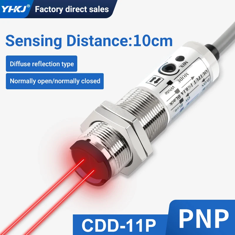 

CDD-11/40/80 Инфракрасный фотоэлектрический датчик Оптический бесконтактный переключатель Диффузное отражение NPN PNP 10-30 В постоянного тока для автоматизации