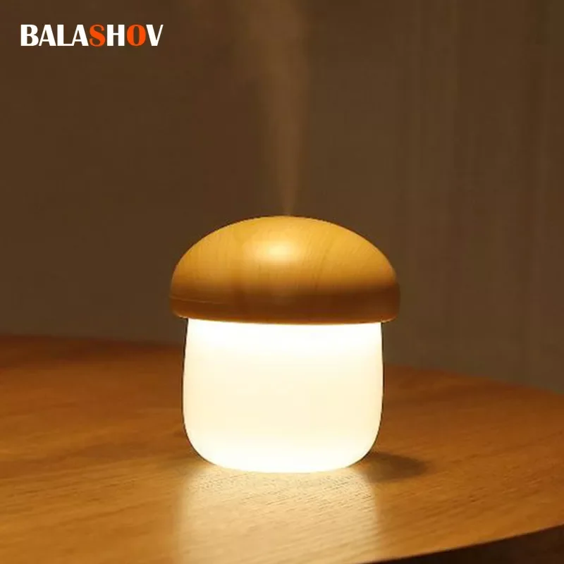 

Mini Humidifier USB Aroma Diffuser For Home Baby Car Office Air Humidifier 250ml Cute Mushroom Mist Humidifier With Night Lights