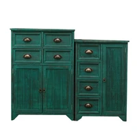 american solid wood bucket cabinet bedroom drawer cabinet retro cabinet antique wall living room with wooden packaged lockers
