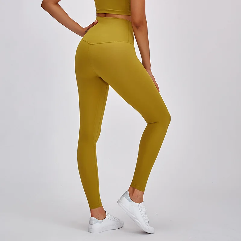 Women Tight Workout Gym Tummy Control Leggings Women Squat Proof Sports Legging High Waist Fitness Athletic Solid Legging 2021