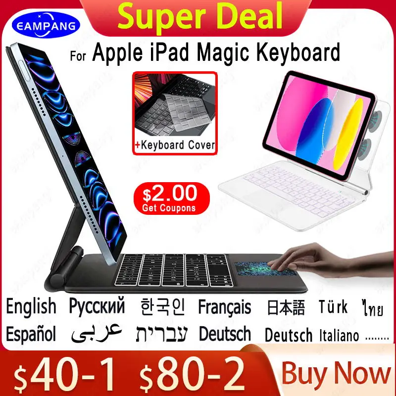 Magic Keyboard for iPad 10 10th Pro 11 12.9 2022 2021 2020 A