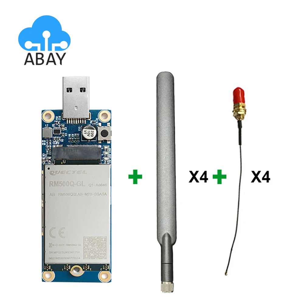 

5G USB 3.0 To M.2 USB Adapter Board + Quectel RM500Q-GL M.2 Module RM500QGLAB-M20-SGASA 5G sub-6GHz mmWave M.2 module