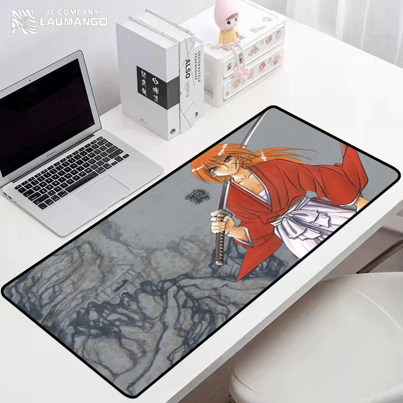 

Rurouni Kenshin Mousepad Gamer Rubber Mat Computer Accessories Gaming Laptop Keyboard Pad Mausepad Mouse Mats Deskmat Pc Cabinet