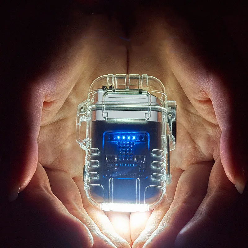 Многофункциональная Usb-зажигалка портативная водонепроницаемая ветрозащитная