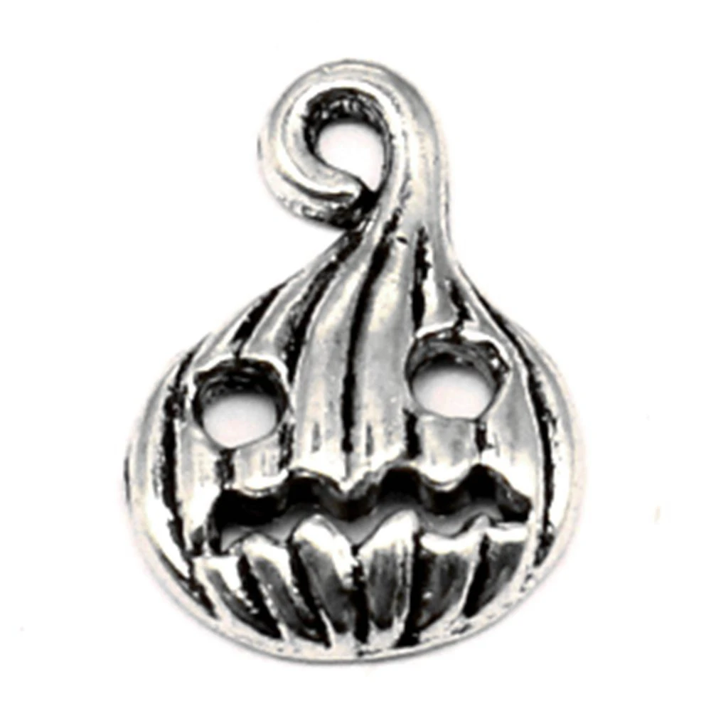 

Pumpkin Halloween Charm For Making Jewelry Diy Finding 80pcs 12x17mm