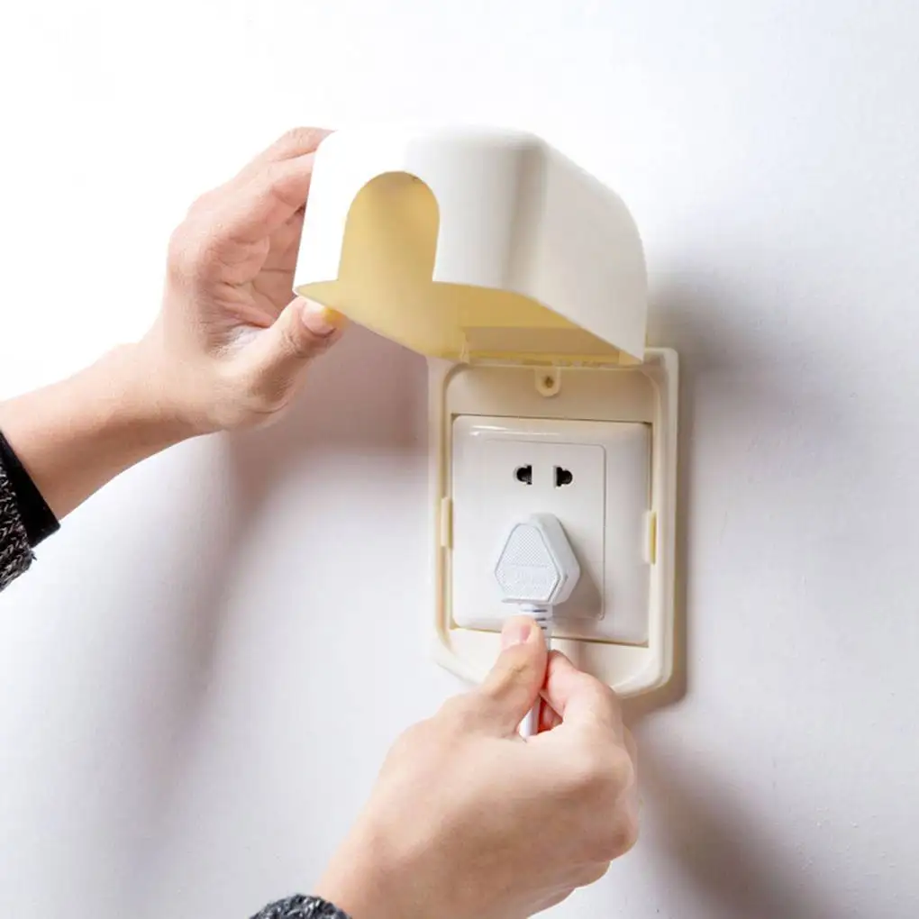 

Brand New 1PC Practical Plastic Baby Anti-electrical Socket Cover Waterproof Dustproof Switch Protection Box