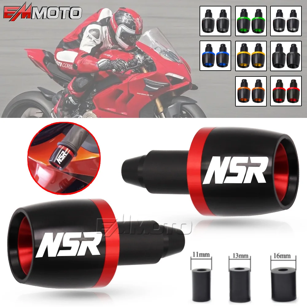 

7/8" 22mm Motorcycle Accessories CNC Aluminum Handlebar Ends Plug Slider Handlebar End Grips Cap For Honda NSR250R nsr250r