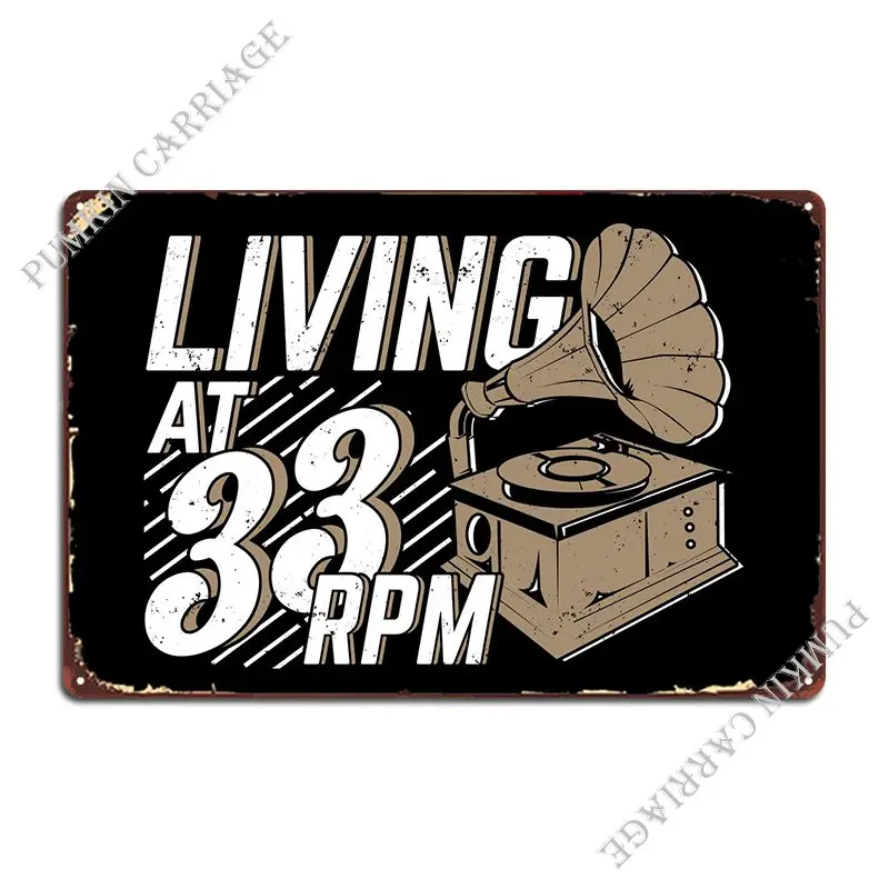 Vinyl Records Design Metal Sign Garage Club Wall Decor Living Room Cinema Tin Sign Poster