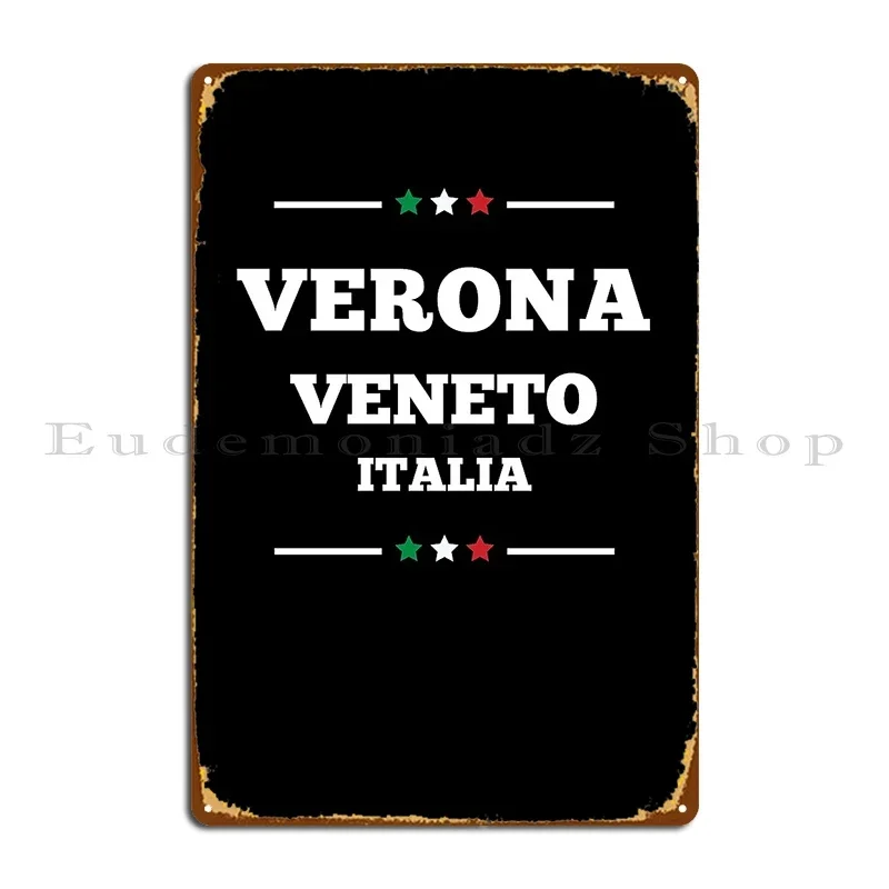 Фото Металлическая табличка-постер Verona Veneto Italia: Декоративная вывеска для кинотеатров и клубов, жестяная табличка-постер №2