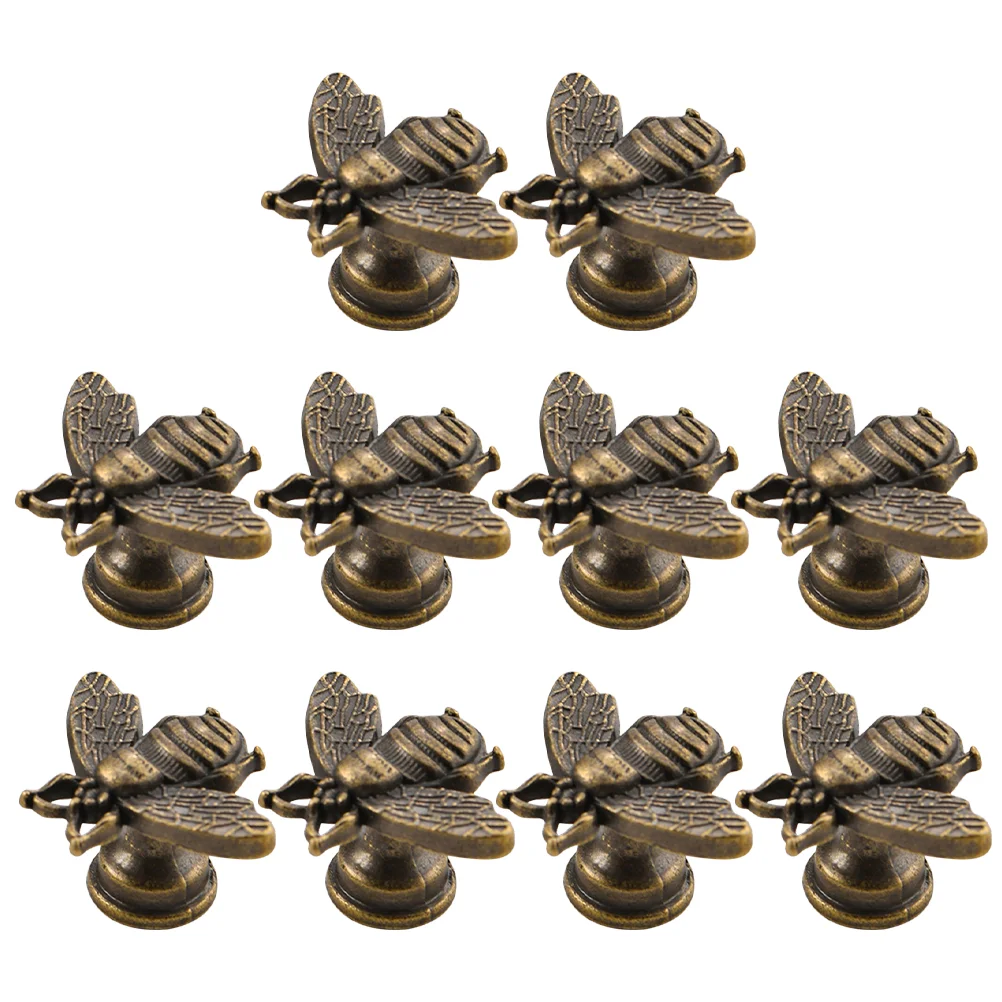 

10 Pcs Small Cabinet Metal Dresser Knobs Kitchen Cabinets Single Hole Drawer Decorative Door Alloy Handles