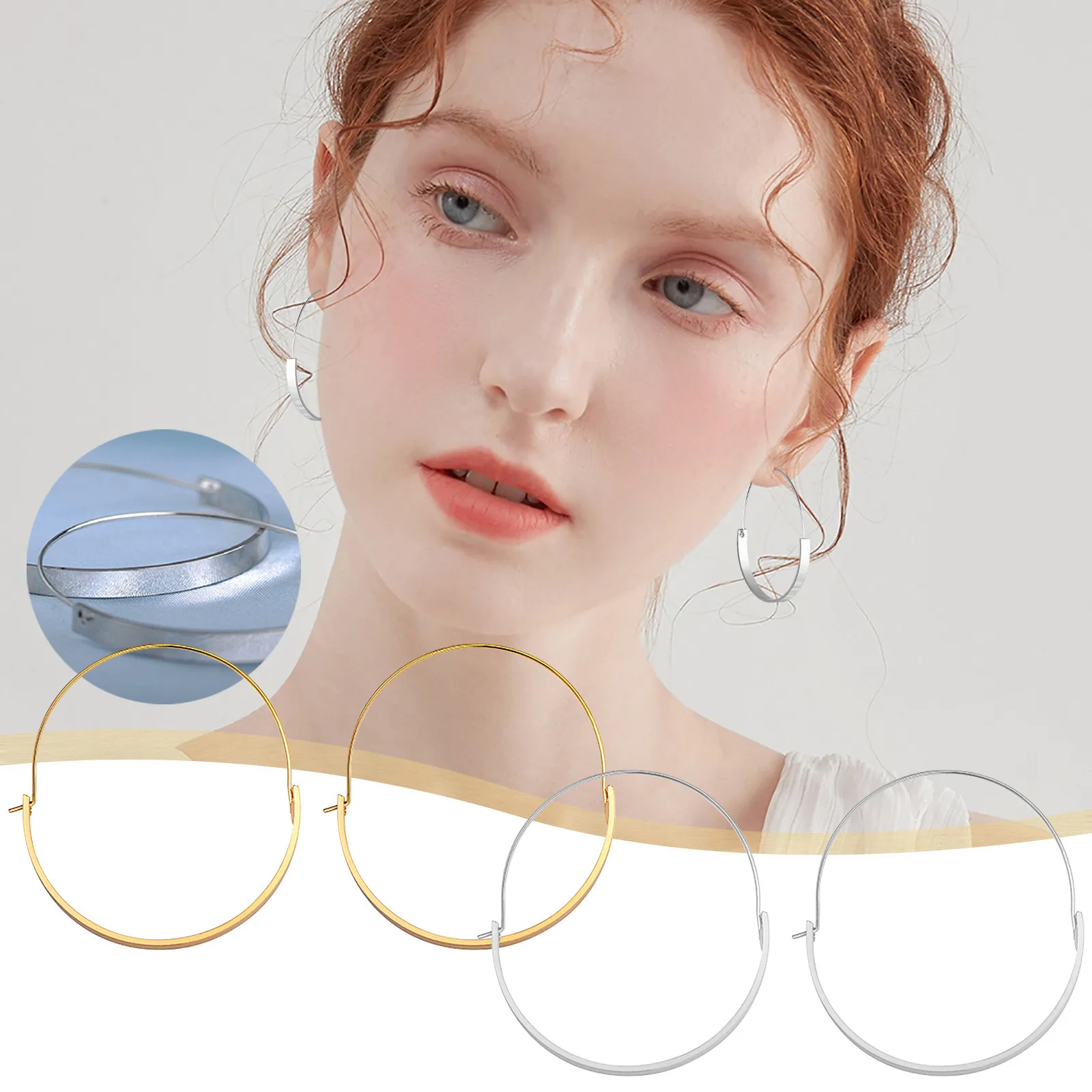 Женские серьги модные в форме сердца из нержавеющей стали женские креативные