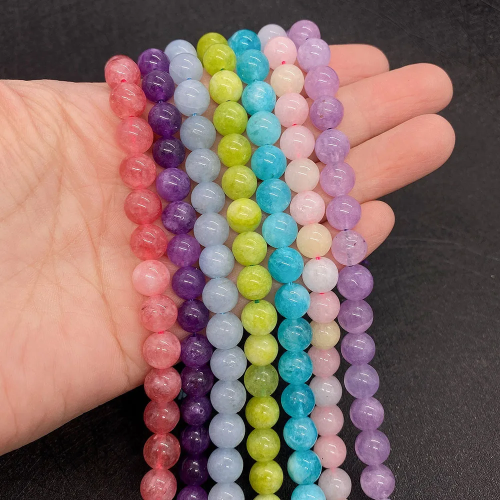 

Wholesale Natural Stone Sea Grain Peridot Beads 6mm8mm10mm Charm Jewelry DIY Gift Necklace Bracelet Earring Accessories