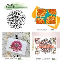 blooming flower stamps scrapbooking new make photo album card diy paper embossing craft supplies handmade 2022
