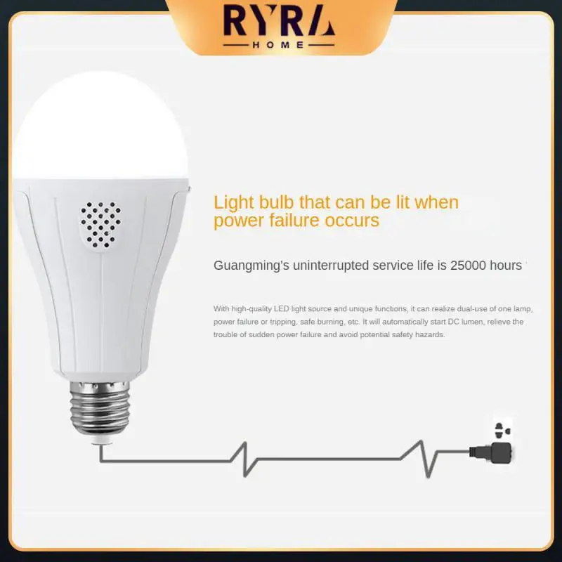 

Dual Battery Led Lights Power-saving Automatic Charging Emergency Led Light Detachable Energy-saving Light Fitting 20w Lamp Bulb