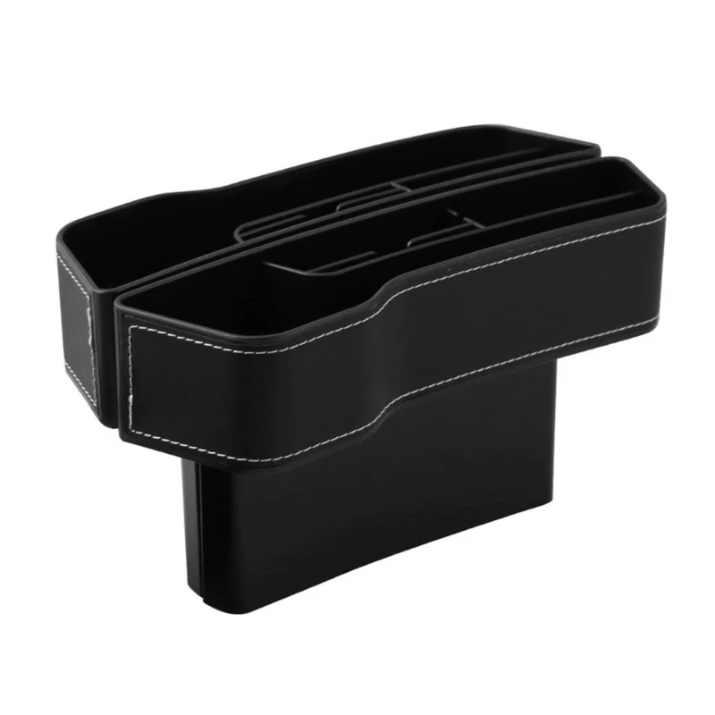 

A Pair Console Side Pocket PU Storage Box Multi-functional Seat Gaps Organizer