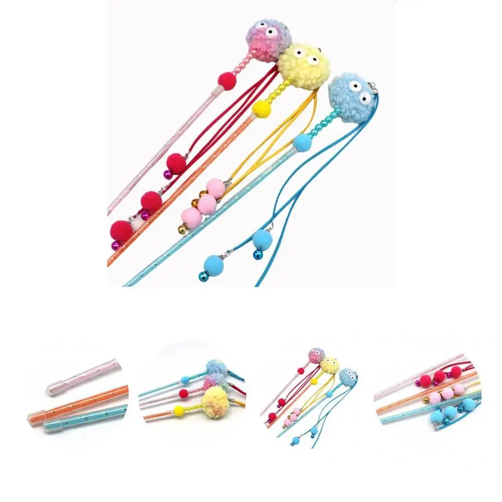 

Novel Design Puzzle Cat Teething Interactive Plush Ball Stick for Cats