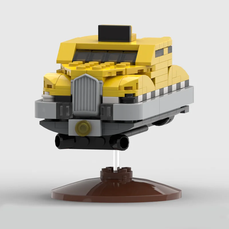 227 деталей MOC Compacted Racer - Модель такси Корбена Далласа, строительные блоки для самостоятельной сборки, подарок на день рождения, образовательный креативный конструктор для демонстрации. (art.: 3920dd069ef7d) - 3920dd069ef7d