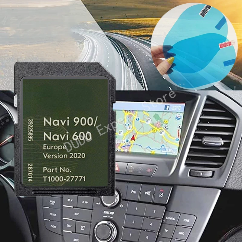 Opel VAUXHALL 600 900 mapa nawigacyjna karta karty SD 2020-2022 z miganiem z naklejkami przeciwmgielnymi Reaview