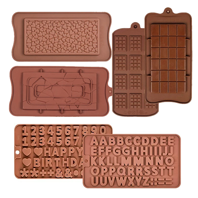 

Chocolate Mold Letter Number Silicone Candy Mould Break Apart Waffle Protein Energy Maker Cake Decorating Tools Topper Birthday