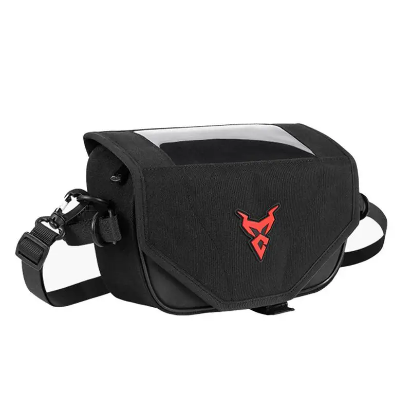 

Motorcycle Bags For Handlebars Handle Bar Bag For Bike With Magnetic Buckle 45 Tilt Angle Waterproof Scooter Handlebar Bag