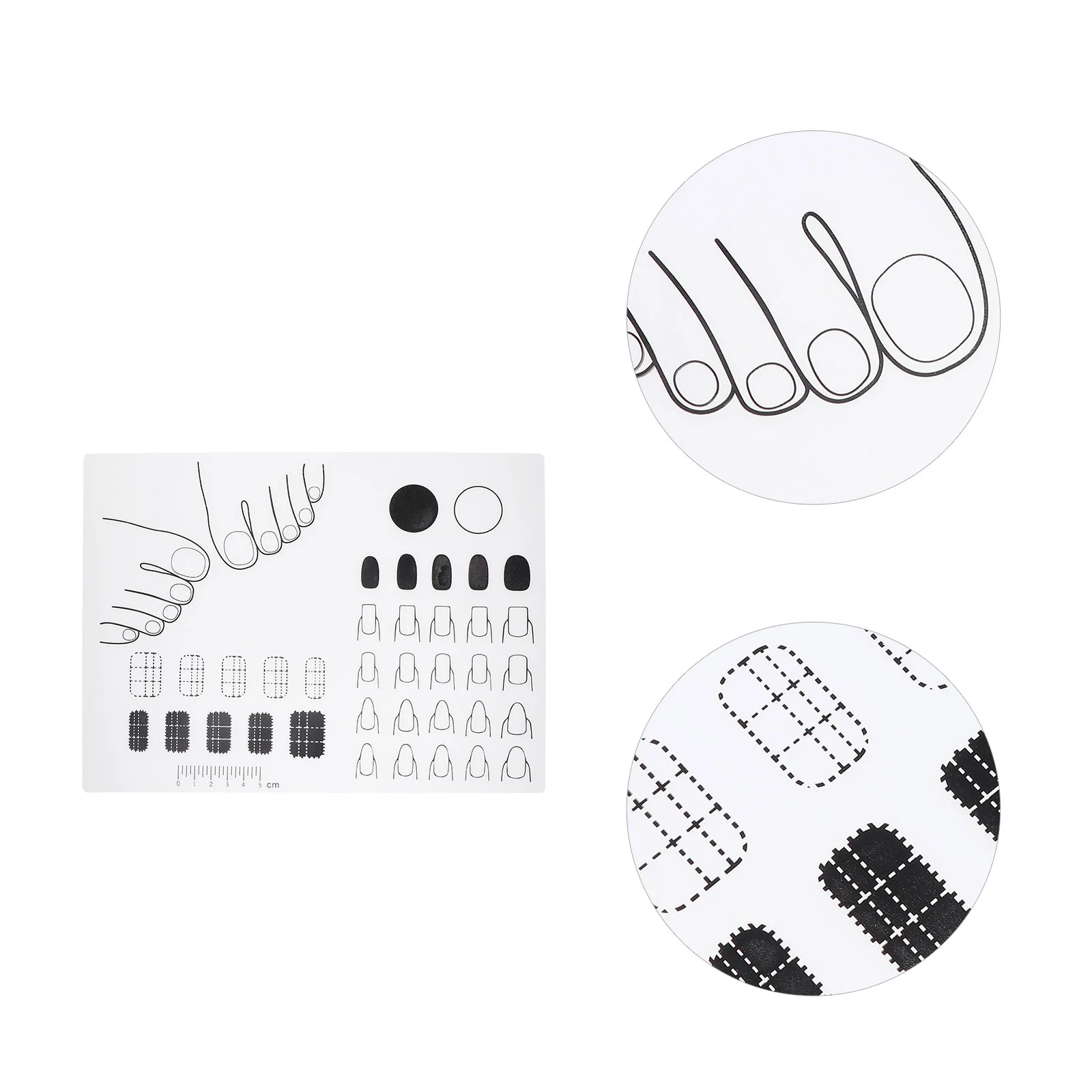 

Nail Mat Acrylic Silicone Practice Manicure Training Sheet Pad Nails Stamping Table Tools Supplies Tech Matt Fingernail Stamp