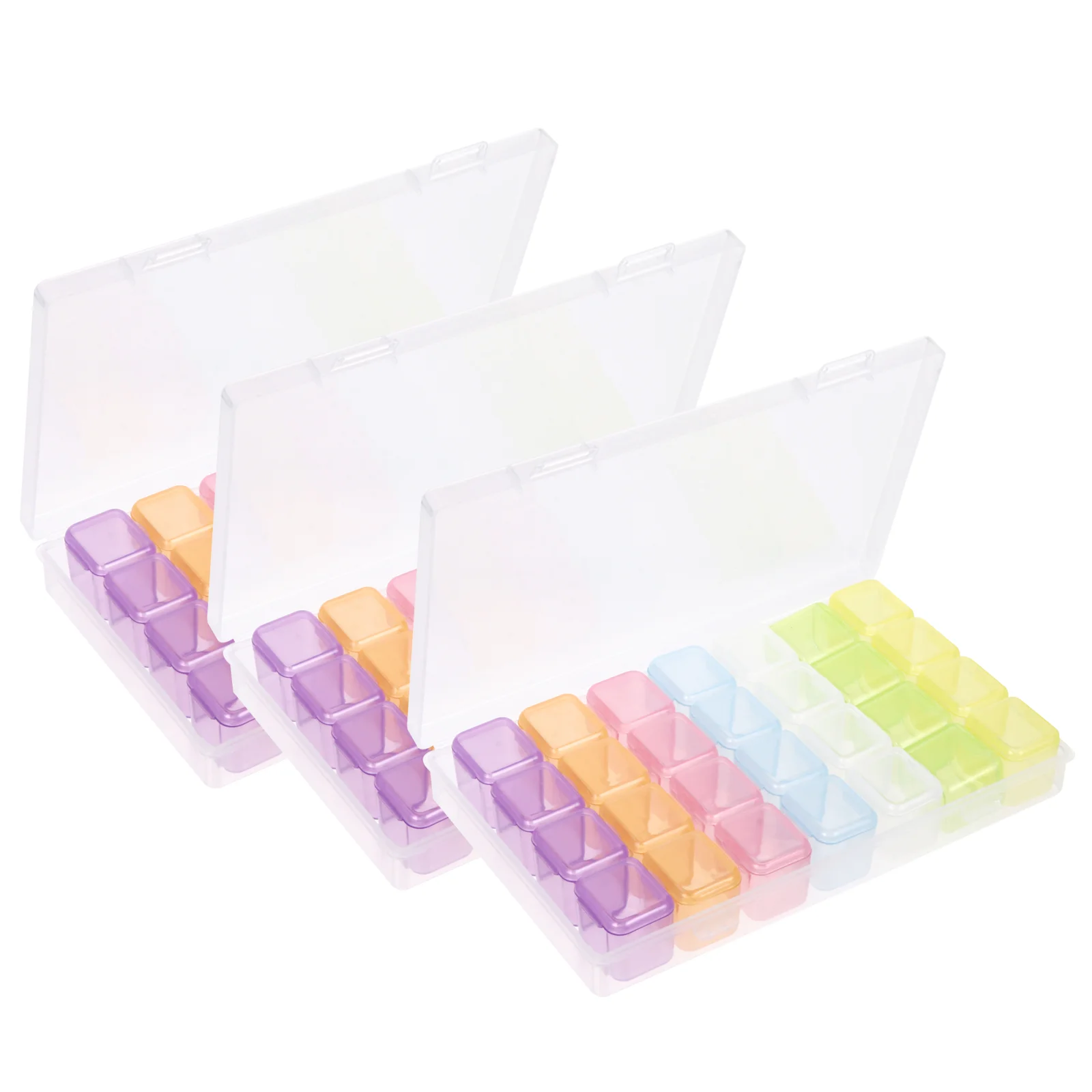 

Nail Storage Box Tools Pieces Basket Tray Organizer Display Bin Container Shelves Clear Rhinestone Jewelry Containers Portable