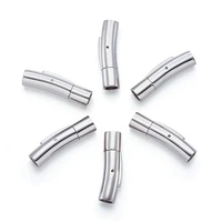 10 sets column 304 stainless steel bayonet clasps mixed style for diy jewelry making necklaces bracelets handicrafts supplies