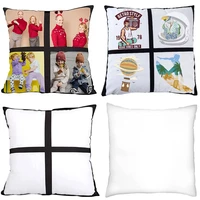 4040cm blank sublimation pillowcase short plush panel pillow case covers 10pcs