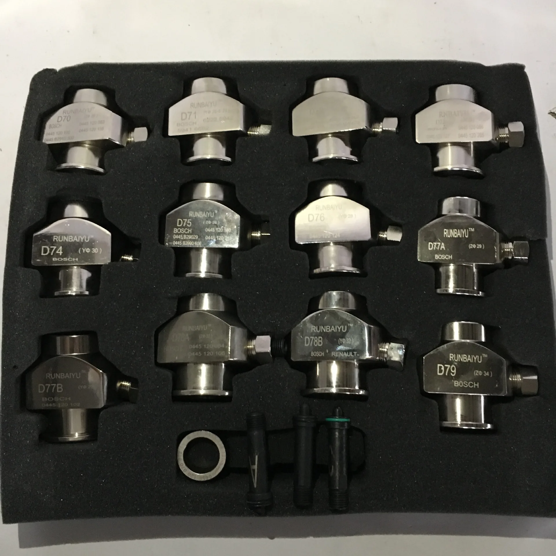 

Electronic control injector holder, injector adapter 12 piece set