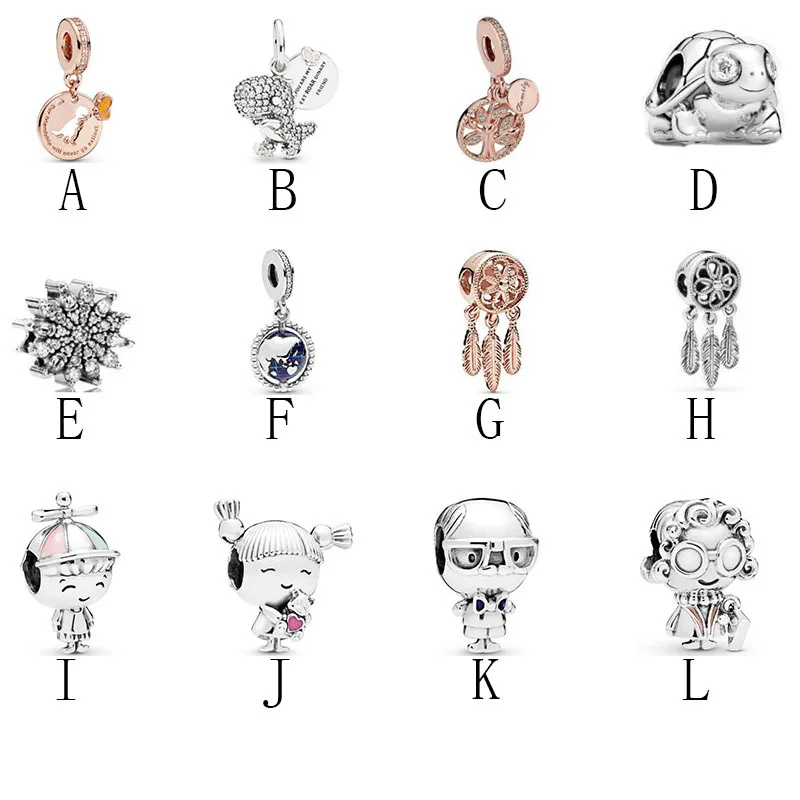 

100% Silver Color charms Dream Catcher Family Tree Pendant Charms fit Original Pandora Beads Bracelet silver jewelry
