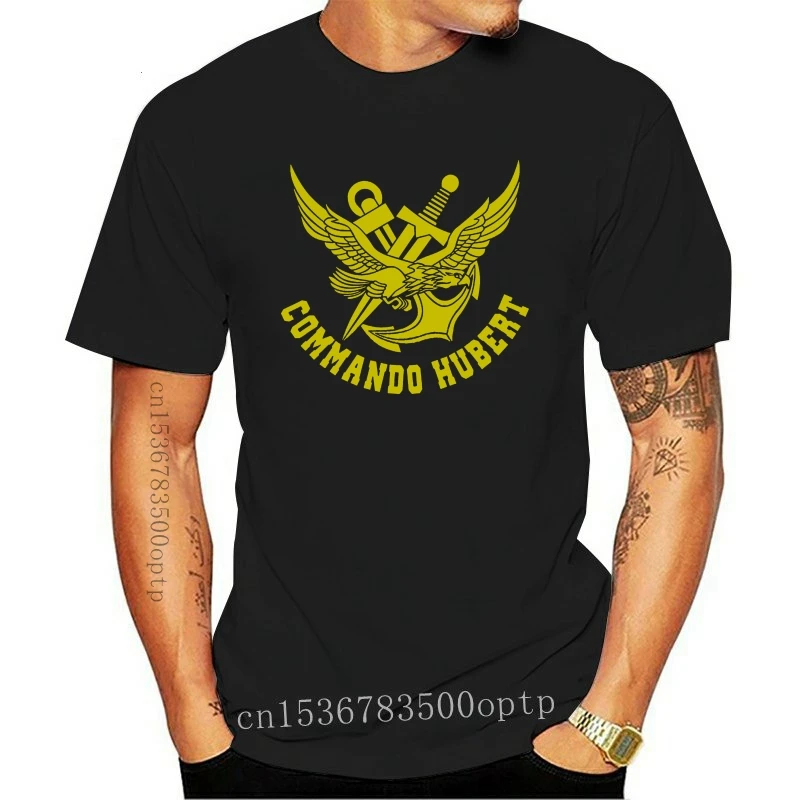 2020 Summer French Special Forces Navy Combat Swimmer Frogmen Commando Hubert Marine T-Shirt Double Side Tees(2)