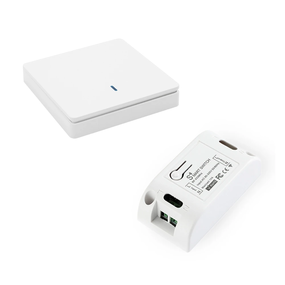 Беспроводной интеллектуальный выключатель света RF 433 МГц Управление освещением