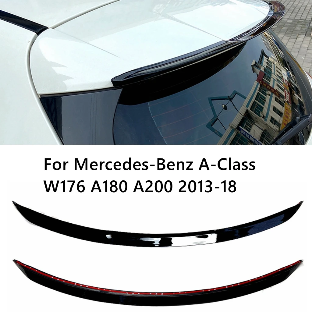 

Для Mercedes-Benz A-Class W176 A180 A200 2013-18 спойлер на крыло заднего хода модификация наклейки на экстерьер автомобиля