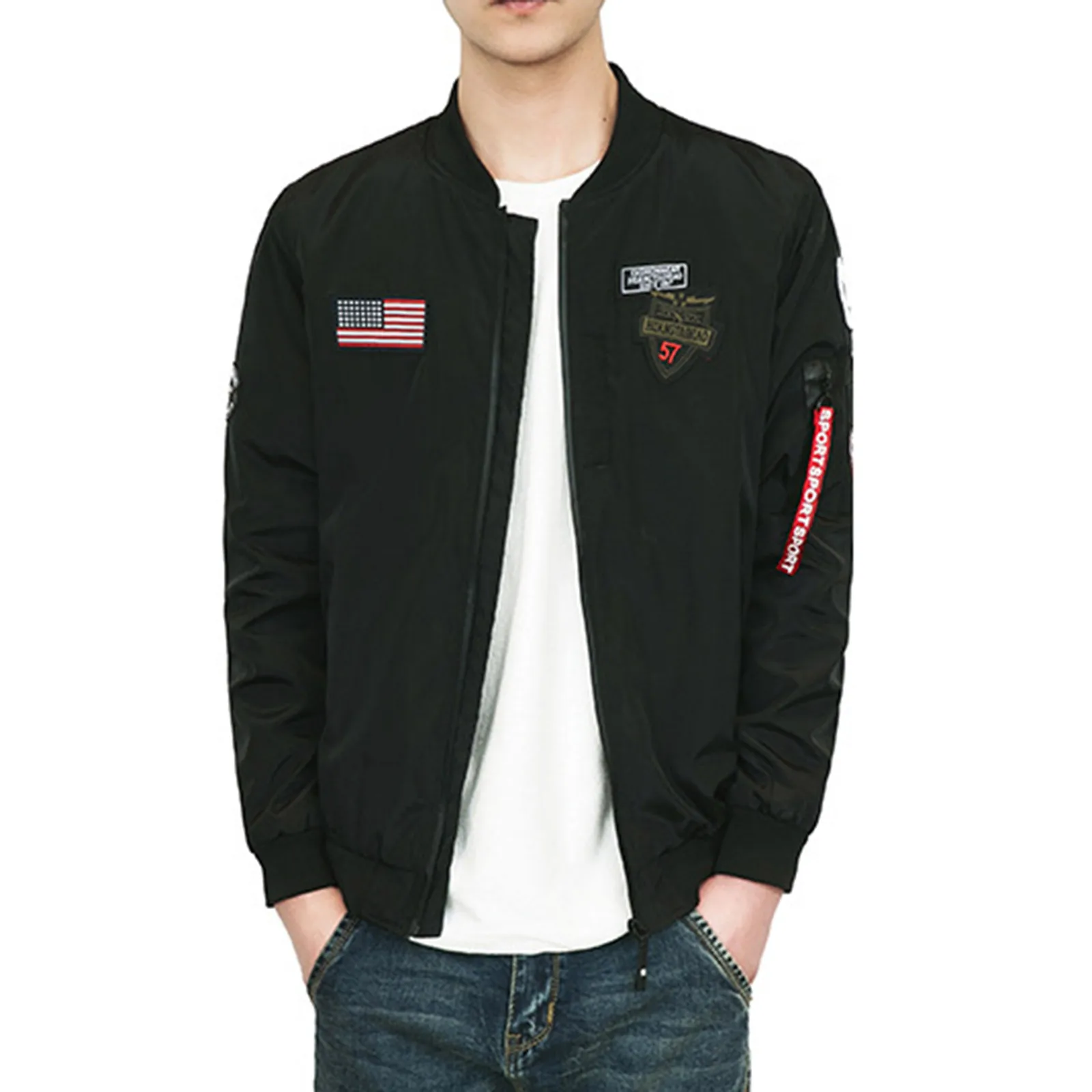 Модная мужская бейсбольная одежда Спортивная повседневная Рабочая куртка для