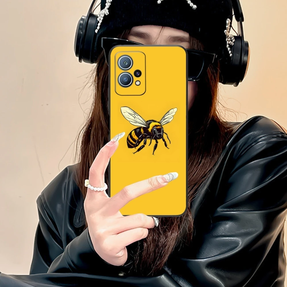 Чехол для мобильного телефона Bee Beehive Huawei P60 P50 P40 P30 P20 P10 P9 P8 Pro Lite Plus черный мягкий