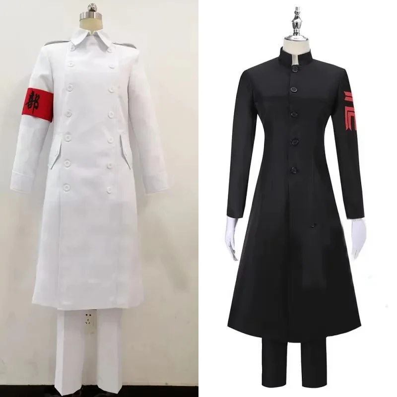 Аниме Мстители Костюм Сано Манджиру Косплей Униформа Ханагаки Такемичи Черный