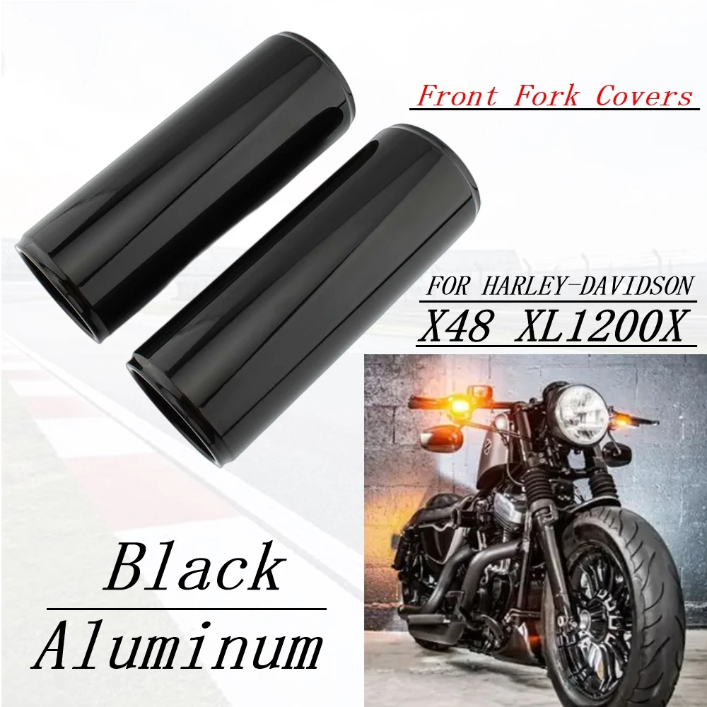 

FOR HARLEY-DAVIDSON X48 XL 1200X X 48 FORTY-EIGHT XL1200X 16-22 Front Fork Cover Motorcycle Protector Gaiters Boot Shock Dust