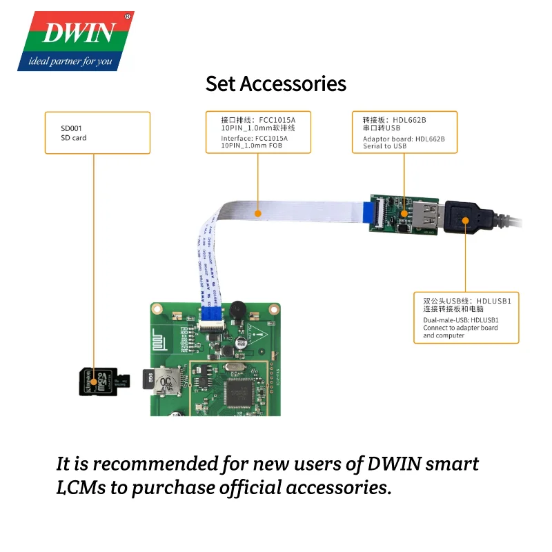Базовый HMI TFT ЖК-экран DWIN 4 3 дюйма 480 × 272 пикселей для Arduino с несенсорной серии UART