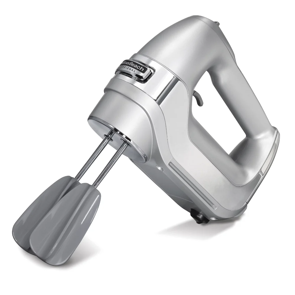 

Professional 5 Speed Hand Mixer, Easy Clean, DC Motor, Silver