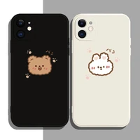 cat scratching rabbit all inclusive soft shell phone case for iphone 11 12 13 pro max 13 12 mini 6s 7 8 plus se 2020 x xr xs max