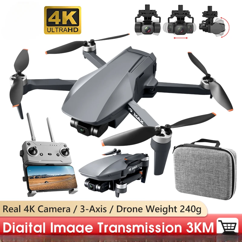 

i9 MAX Drone 3-Axis Gimbal 4K HD Camera Dron GPS GLONASS Positioning 3KM 26min Fly Brushless RC Quadcopter VS FAITH MINI Drone