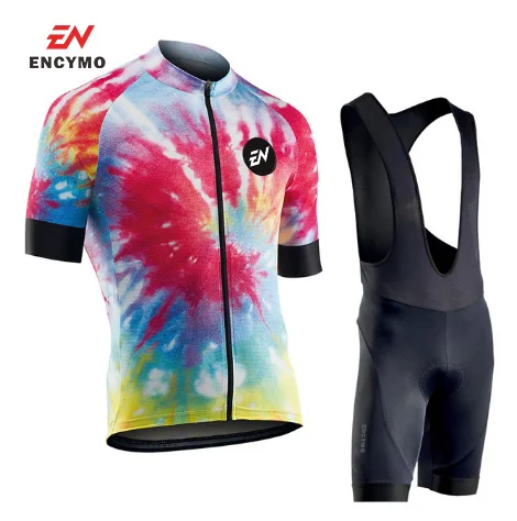 

2023 【NEW】Men Cycling Jersey Summer Short Sleeve Set Maillot Bib Shorts Bicycle Clothes Sportwear Shirt Clothing