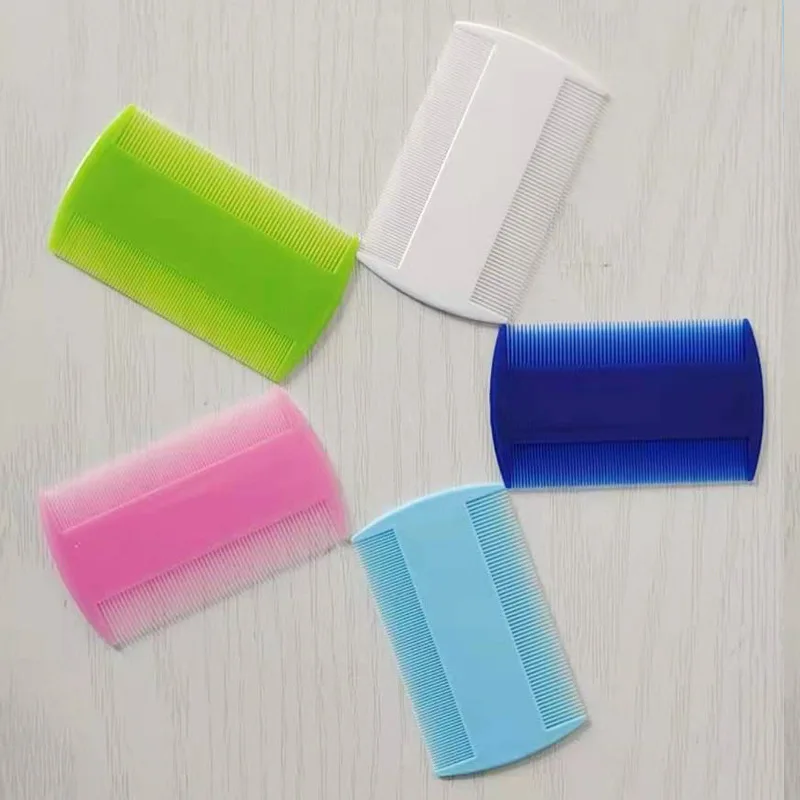 Пластиковые расчески для волос двухсторонние с мелкими зубьями вшей детей собак