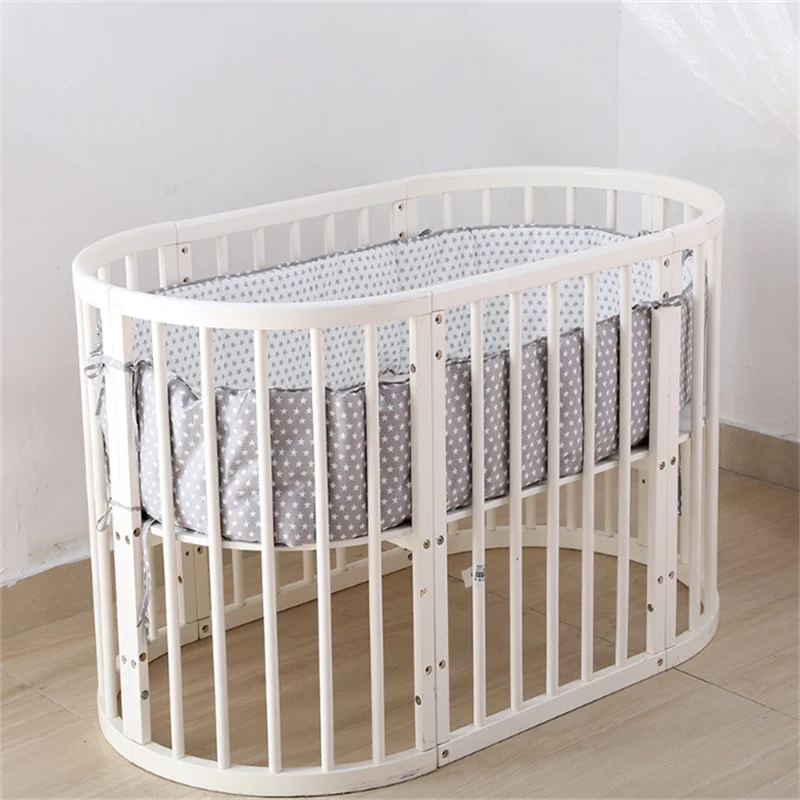 

Nordic Stars Design Baby Bed Thicken Bumpers Crib Around Crib Protector Decor