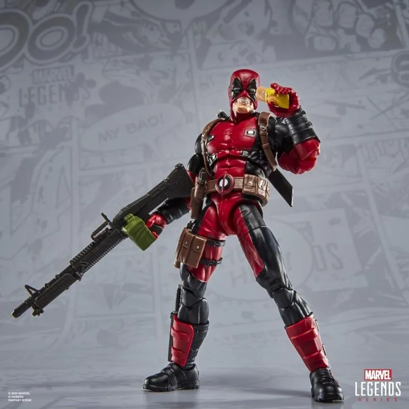 Фото Оригинальная коллекционная фигурка Hasbro Marvel Legends Maximum Series Дэдпул, 6-дюймовая, для мальчиков и девочек, подарок, коллекционная модель №4