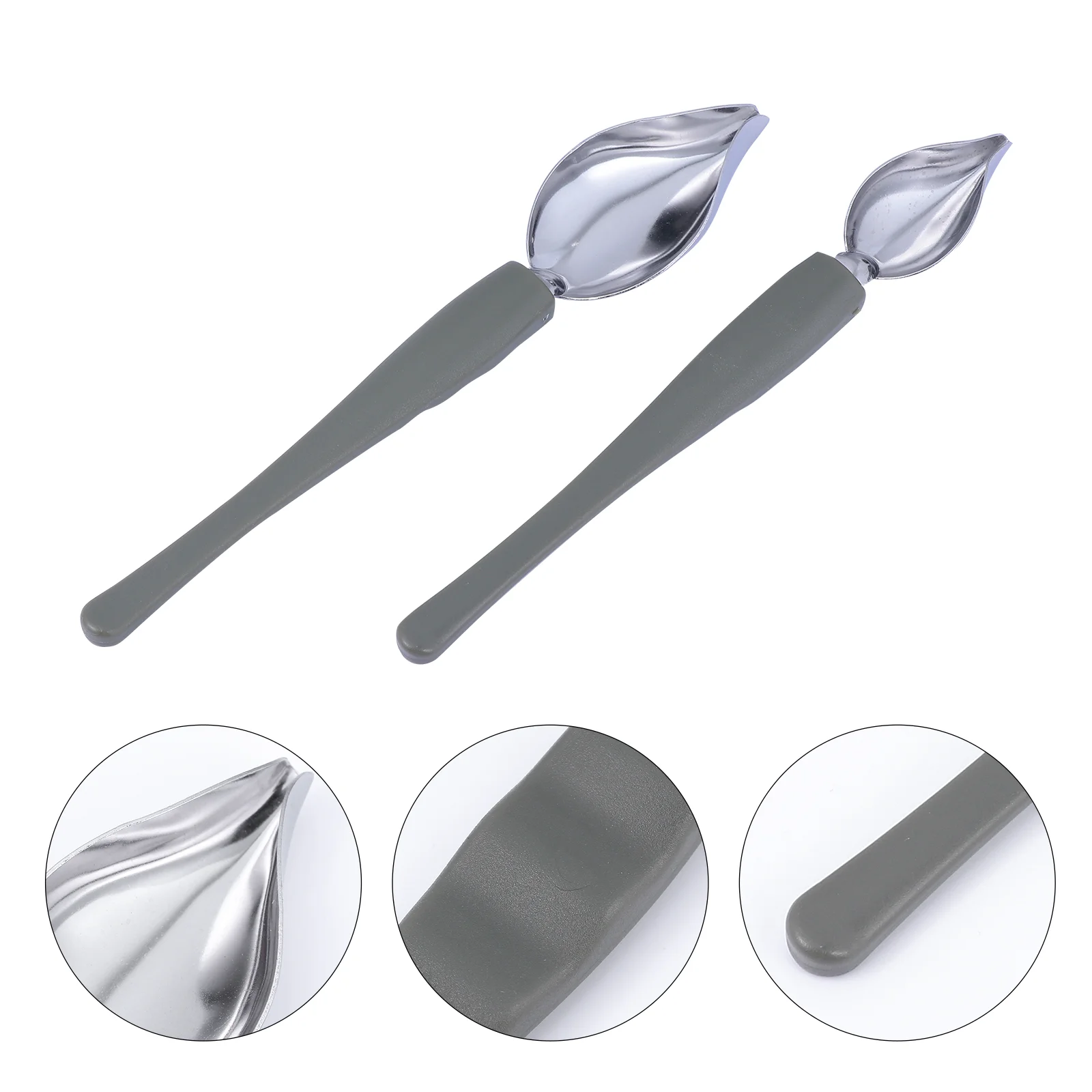 

Spoon Chef Stainless Steel Artdecorating Drawing Plating Spoons Culinary Saucier Saucetool Drizzle Chocolate Fondant Cream