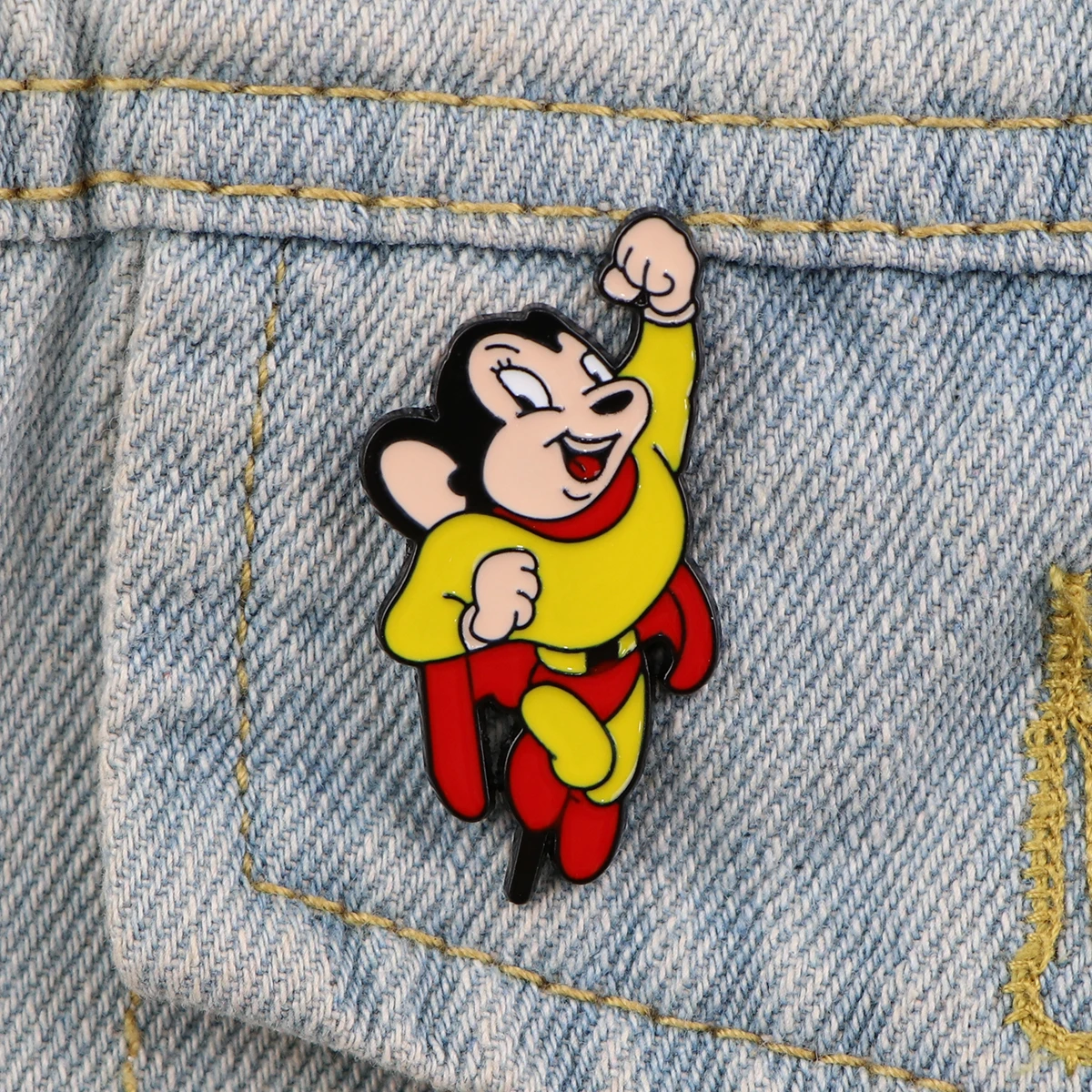 Эмалированные Броши с животными Значки для мыши рюкзака отворота модные