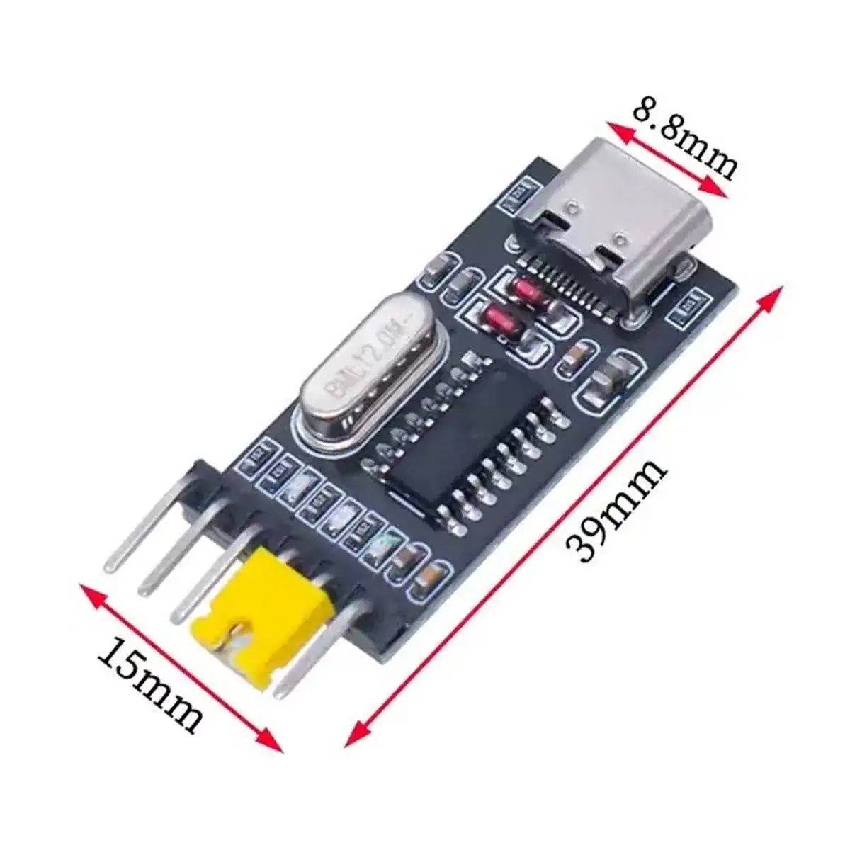 Фото Конвертер USB-C Type-C «папа» и «мама» в TTL Модуль UART STC Последовательный программатор CH340G CH340 Адаптер 3,3 В 5 В Замена PL-2303 №2